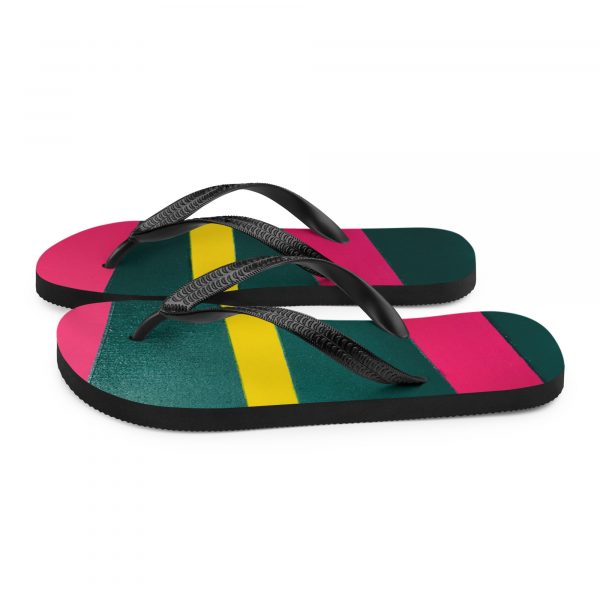 Chanclas con estampados de líneas y colores vivos - Imagen 6