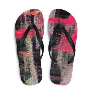 Chanclas artísticas con diseño único y creativo