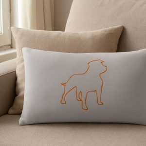 Cojín perro naranja