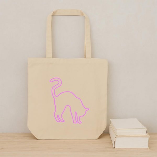 Bolso ecológico – Gato estirándose