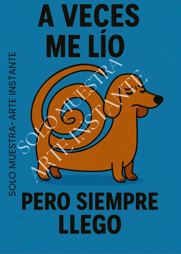 Descarga lámina digital Pomerania 30x40 cm – decoración con arte y humor